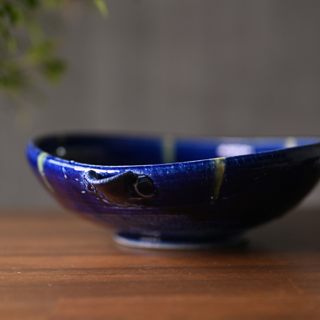 和食器 瑠璃釉銀彩片口鉢(SS-108) 作家「佐々木好正」