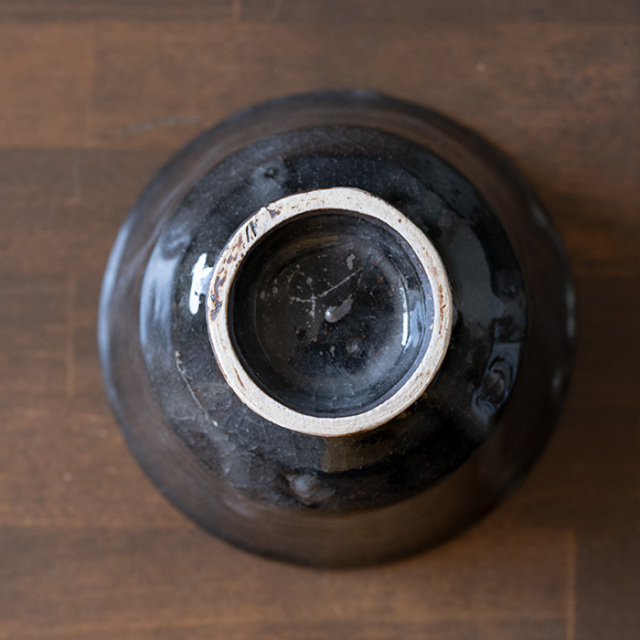 和食器 | 丼｜ 鼠志野黒鳥絵朝顔鉢(SS-121) 作家「佐々木好正」