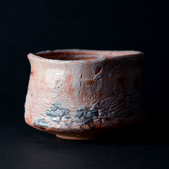 和食器　絵志野茶碗（共箱付no.1）　作家「林健人」