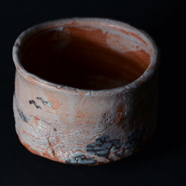 和食器　絵志野茶碗（共箱付no.1）　作家「林健人」