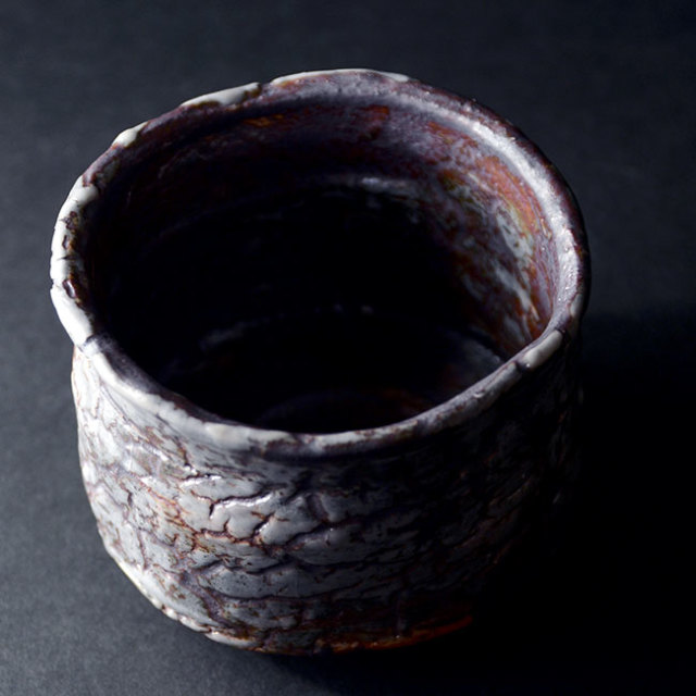 和食器　鼠志野茶碗（共箱付no.1）　作家「林健人」