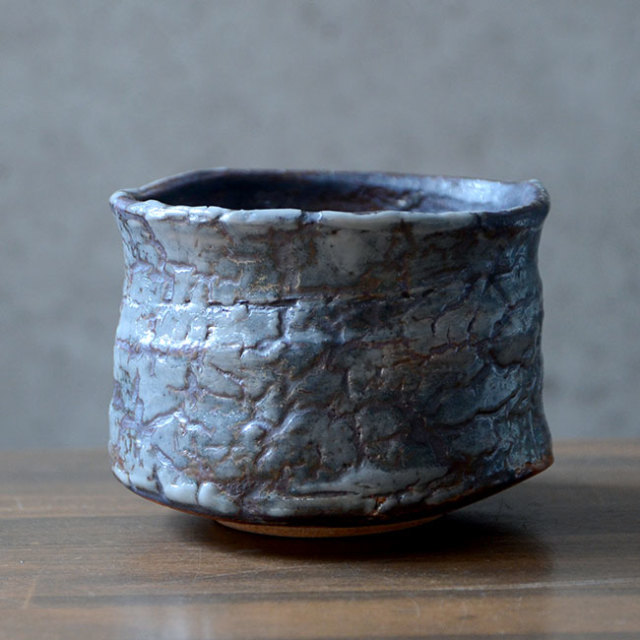和食器　鼠志野茶碗（共箱付no.1）　作家「林健人」