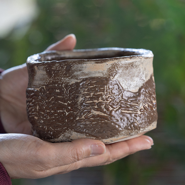 現代　美濃焼　抹茶茶碗