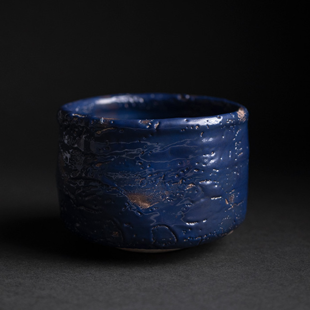 漆　抹茶茶碗 京焼・清水焼 抹茶碗（小茶碗） T00142 黒地金彩桜詰 | ブランド
