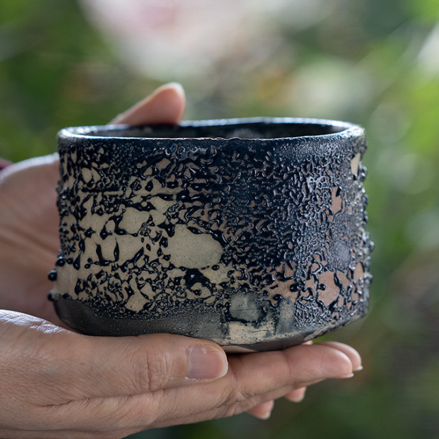 現代　美濃焼　抹茶茶碗