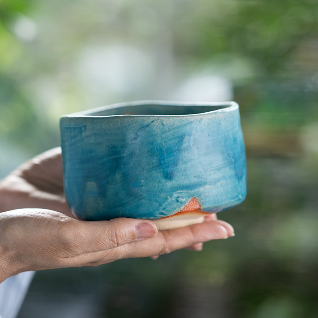 抹茶茶碗　作家　林健人