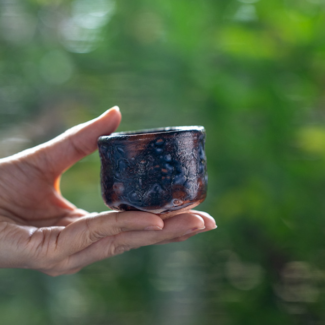 酒器 | 紅志野ぐい呑 (TH-079) 作家「林健人」