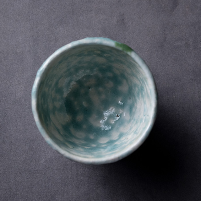 酒器 | 緑ぐい呑 (TH-086) 作家「林健人」