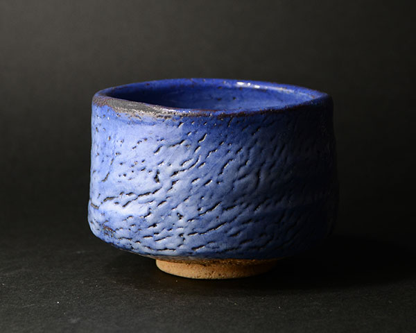蒼志野茶碗（共箱）  作家「林　健人」
