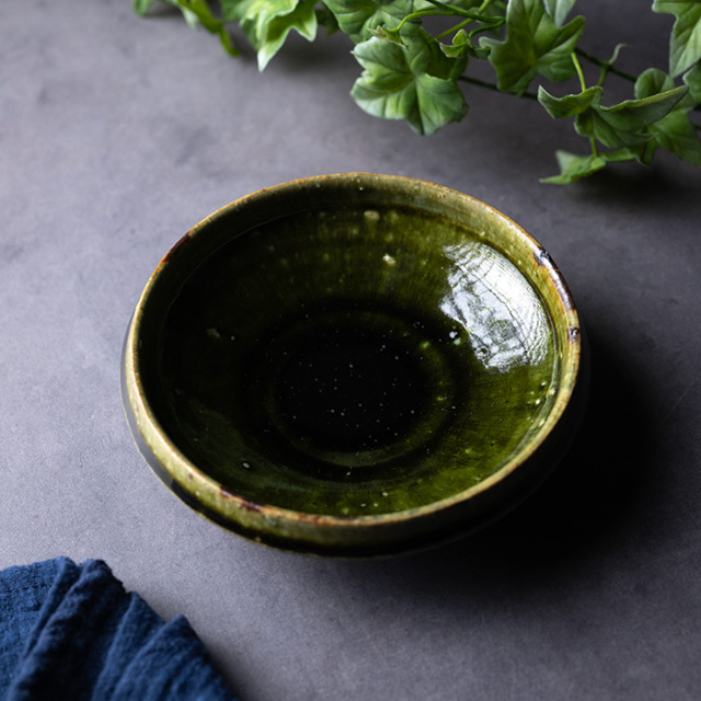 和食器 大和織部平鉢 作家「金本卓也」