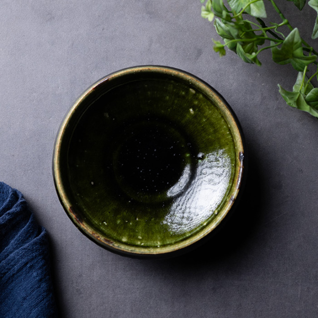 和食器 大和織部平鉢 作家「金本卓也」