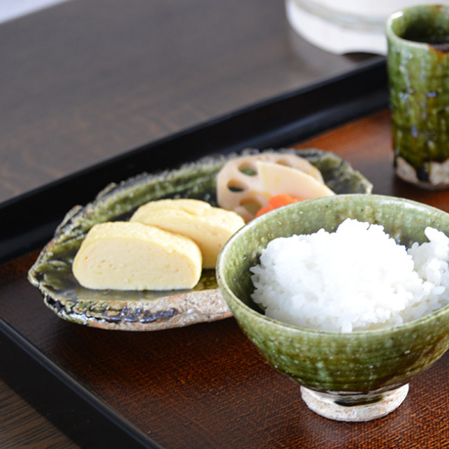和食器 大和織部楕円皿 作家「金本卓也」