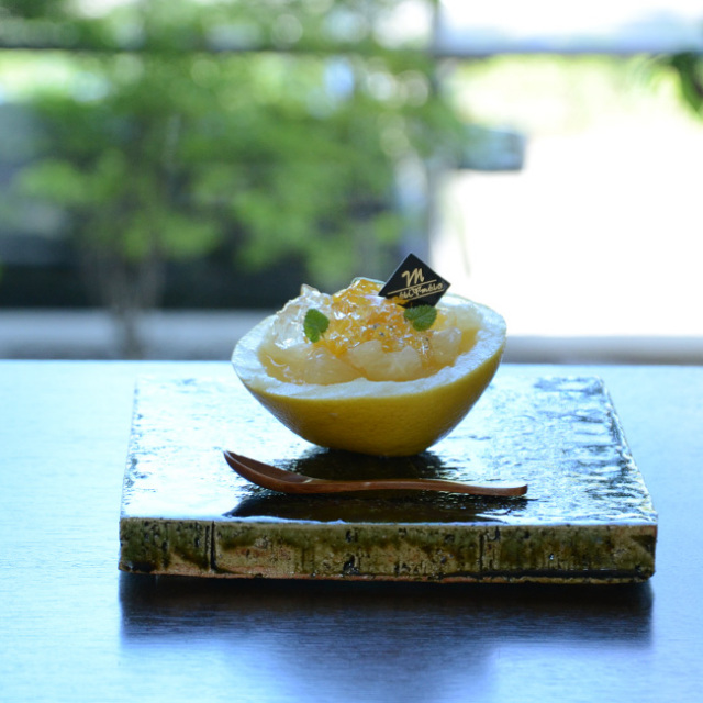 和食器　大和織部足付角皿(Ｌ) 作家「金本卓也」 