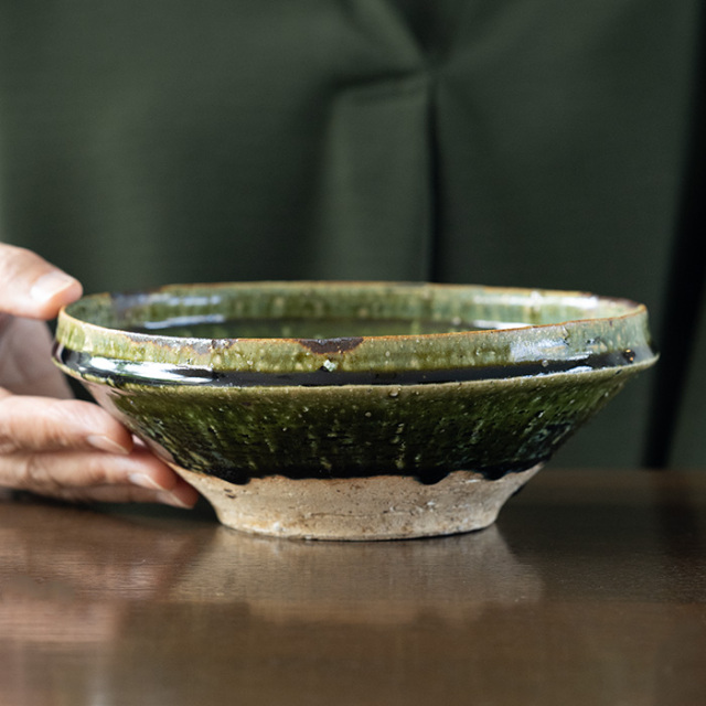 織部焼　大皿　作家物 織部焼 大皿 作家物