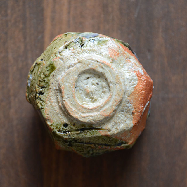 和食器　大和織部ぐい呑(TK-049) 　作家「金本卓也」