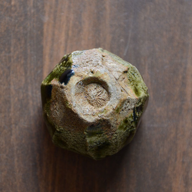 共箱付】 和食器 大和織部ぐい呑(TK-044) 作家「金本卓也」