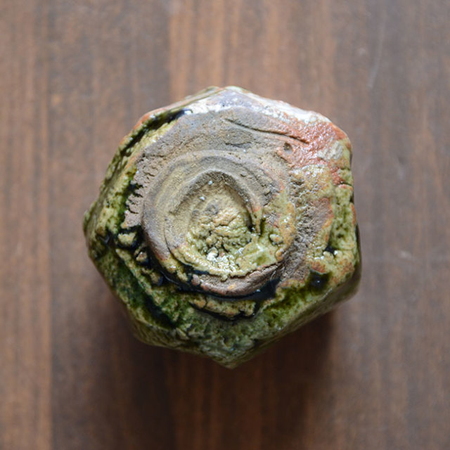 和食器　大和織部ぐい呑(TK-080) 　作家「金本卓也」