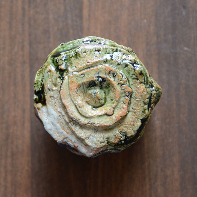 和食器　大和織部ぐい呑(TK-090) 　作家「金本卓也」