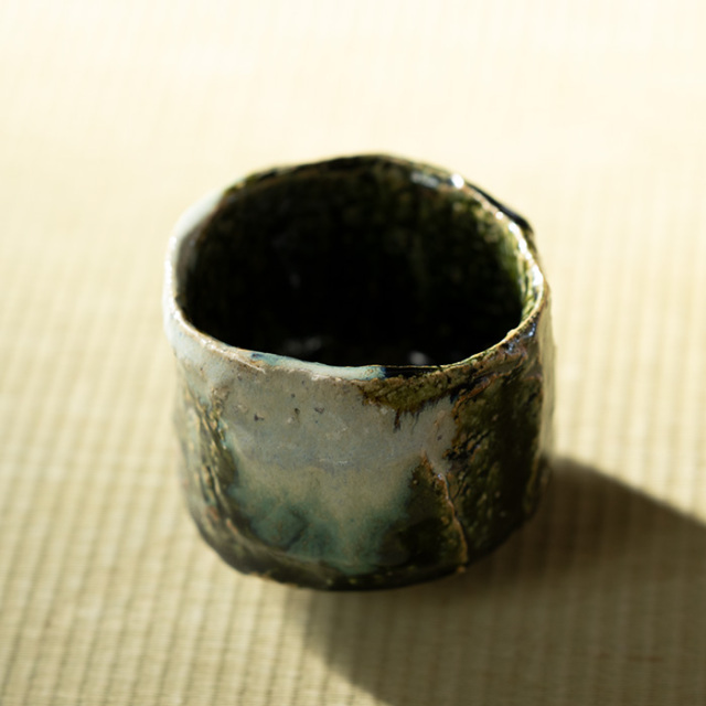抹茶茶碗　織部