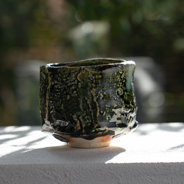 抹茶茶碗　織部