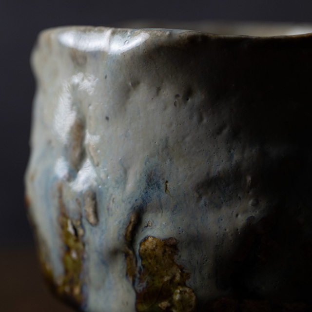 抹茶茶碗　作家　金本卓也