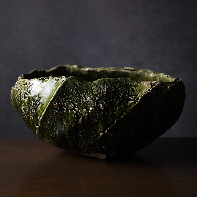 花器 | 大和織部大鉢（TK-104) 作家「金本卓也」