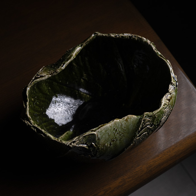 花器 | 大和織部大鉢（TK-104) 作家「金本卓也」
