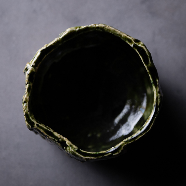 織部　茶碗