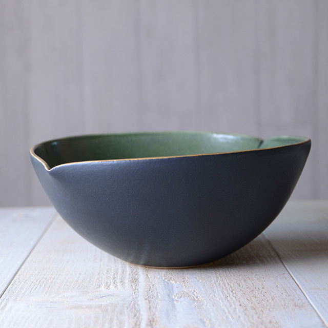 和食器 ノルウェーの森楕円鉢 作家「森野知子」