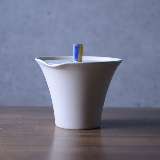 色絵金彩急須　作家「森野知子」