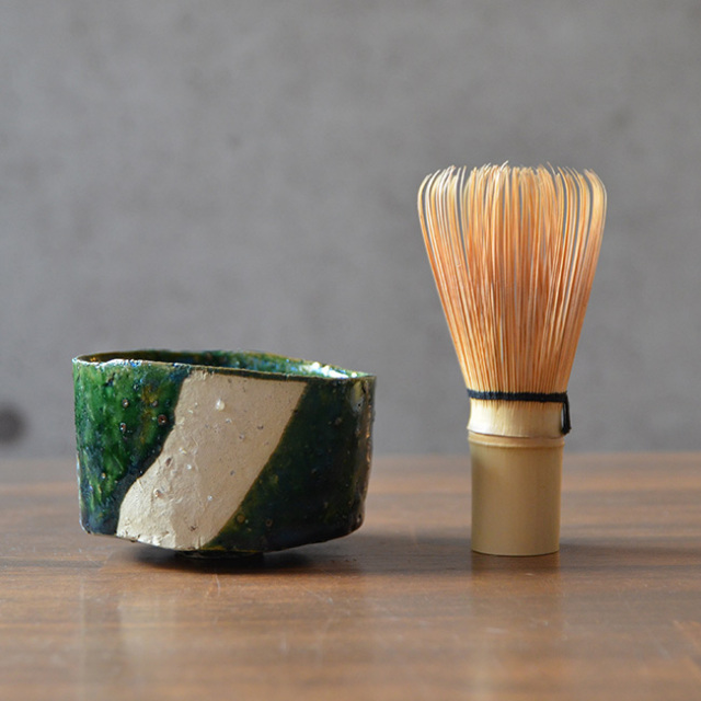 織部白碗(S)　　作家「横山拓也」