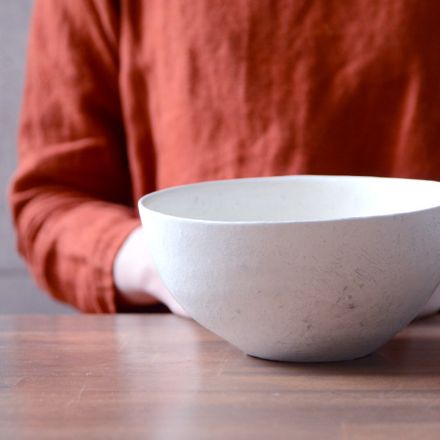 粉引鉢　　作家「横山拓也」