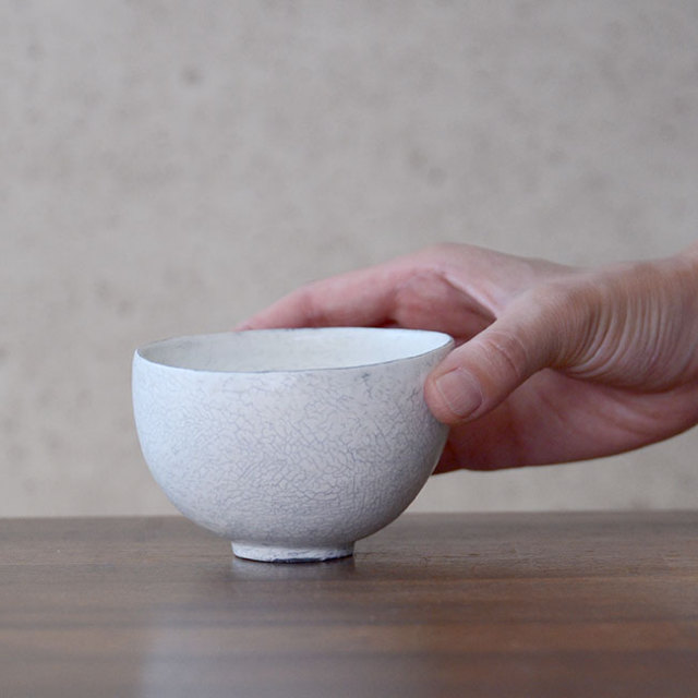 和食器　粉引汲出湯呑ver2.3　作家「横山拓也」