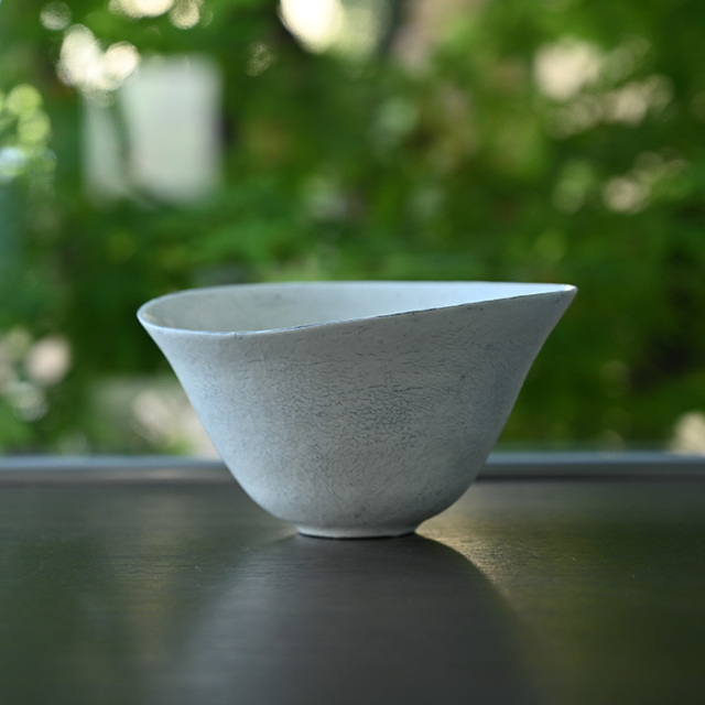 粉引口広碗-15cm-(TY-213) 作家「横山拓也」