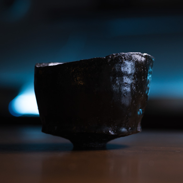 横山拓也　黒茶碗　抹茶碗　未使用 黒茶碗 (TY-249) 作家「横山拓也」