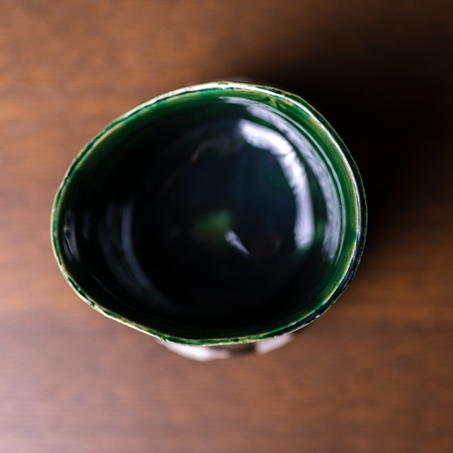 抹茶茶碗　作家　横山拓也