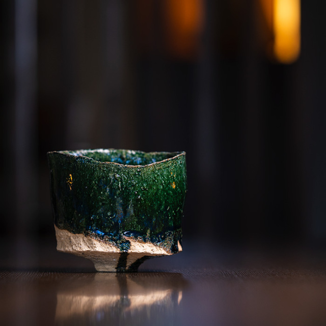 抹茶茶碗　作家　横山拓也