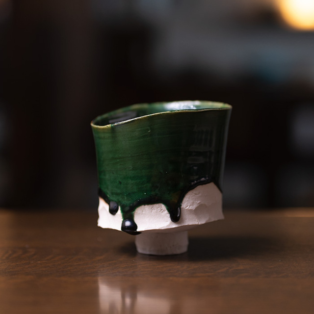 抹茶茶碗　作家　横山拓也