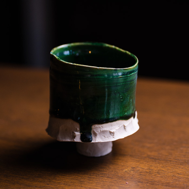 抹茶茶碗　作家　横山拓也