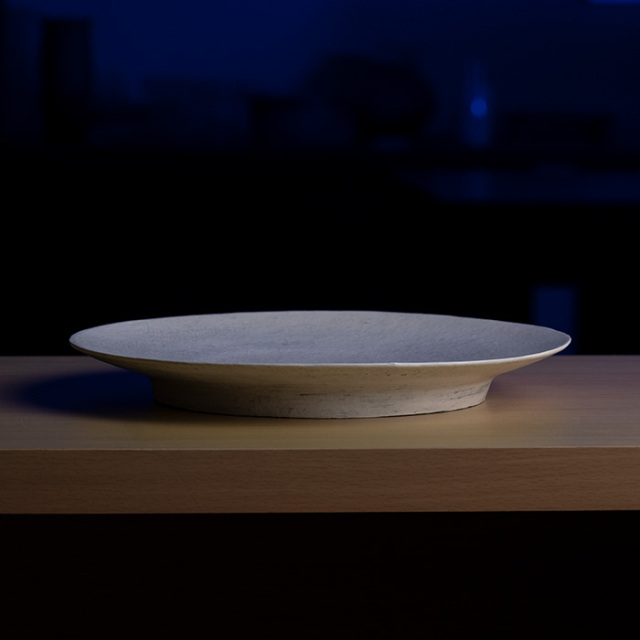 粉引大皿-30cm- (TY-272) 作家「横山拓也」
