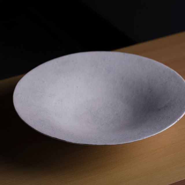 粉引大皿-31.3cm- (TY-274) 作家「横山拓也」
