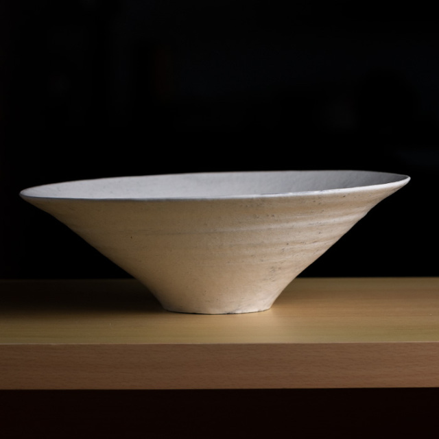 粉引大鉢-32.6cm- (TY-276) 作家「横山拓也」