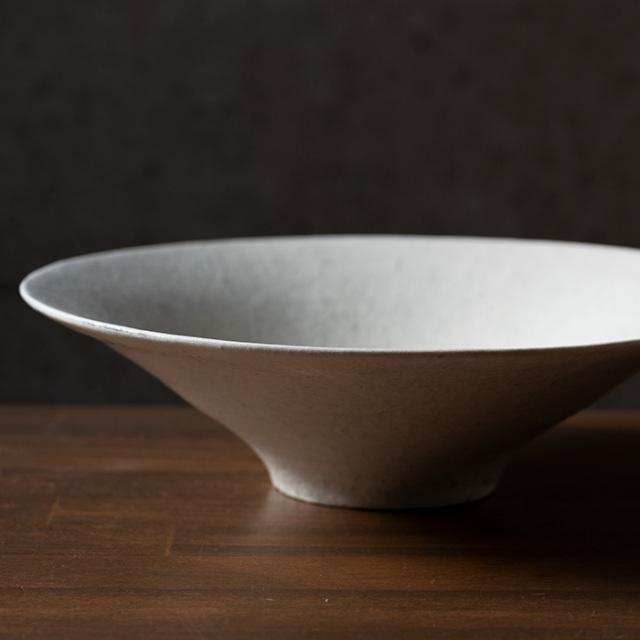 粉引深鉢-23.3cm- (TY-278) 作家「横山拓也」