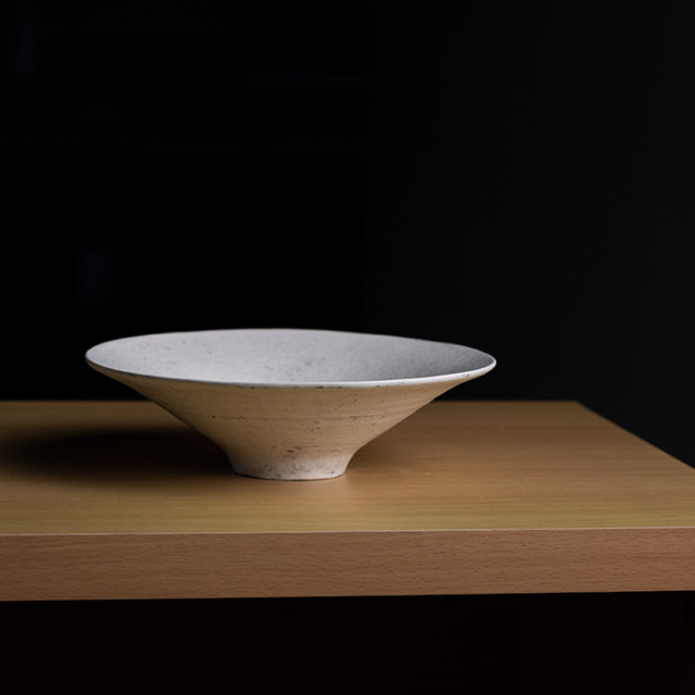 作家 陶芸作家 4.5寸鉢 2つ ビードロ粉引き ビードロ粉引汲み出し