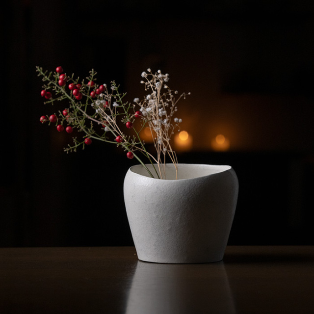 壺・花入｜粉引壺 (TY-322) 作家「横山拓也」