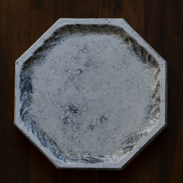 粉引八寸八角台皿 (TY-328) 作家「横山拓也」