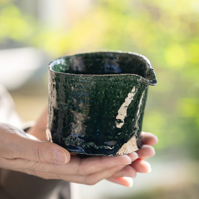 抹茶碗　片口　横山拓也