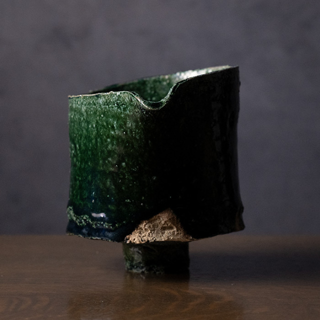 抹茶碗　片口　横山拓也