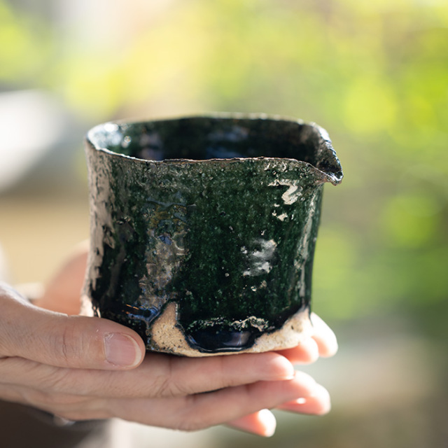 抹茶碗　片口　横山拓也
