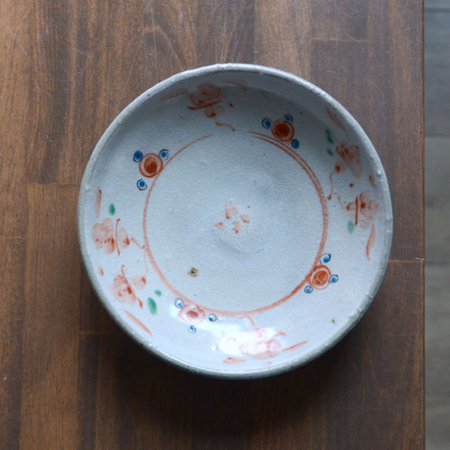 和食器 赤絵玉縁六寸深皿 作家「荒木義隆」